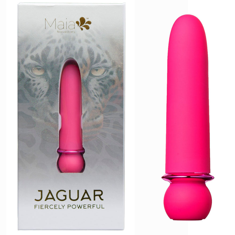 Maia JAGUAR - Pink - Pink 10.1 cm USB Rechargeable Bullet Maia Toys